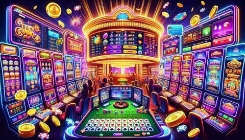 Mobile phone showing 1016 casino baccarat table on screen